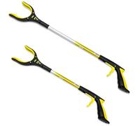 2-Pack 32 Inch and 19 Inch Grabber Reacher with Rotating Jaw - Mobility Aid Reaching Assist Tool