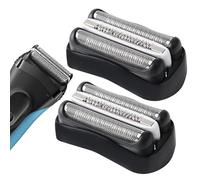 2 Pack 32B Series 3 Replacement Head, Electric Foil Shaver Heads Compatible with Braun Series 3, Foil Cutter Razor Replacement Heads Accessories for S3 3000s 3010s 3040s 3050cc 3070cc 3080s 3090cc etc