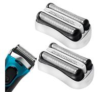 2 Pack 32S Series 3 Replacement Head, Electric Foil Shaver Heads Compatible with Braun Series 3, Foil Cutter Razor Replacement Heads Accessories for S3 3000s 3010s 3040s 3050cc 3070cc 3080s 3090cc etc