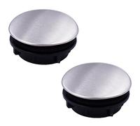 2 Pack 35mm Kitchen Faucet Hole Cover Stainless Steel Sink Tap Hole Plate Stopper Cover Blanking Metal Plug for Dia 0.98 to 1.18 inch (35mm Short)