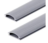 2 Pack 36 Inch Door Threshold Seal Vinyl Replacement Insert for Adjustable Height Aluminum Thresholds 1-5/16 x 3/8 Inch Gray Flexible Door Threshold Strip for Exterior Front Door Weather Stripping