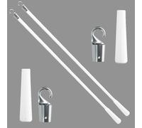 2-Pack 36 Inch White Fiberglass Vertical Blind Wand Replacement