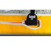 2 Pack 36" Microfiber Mop Pads Just Fit Industrial Dust Mop,Reusable Replacement Heads for Commercial Floor Cleaning & Janitorial Supplies (Yellow, 24")