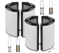 2 Pack 360° Combi 2-in-1 HEPA + Carbon Filter for Dyson HP1 PC1 HP10 TP07 | PC2 PC3 TP11 HP11 TP10 HP09 TP09 HP07 TP06 HP06 DP04 HP4B PH3A TP7A TP7C TP4A TP4B Purifier 2-in-1 Replacement Filter