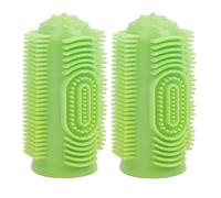 2 Pack 360-Degree Silicone Dog Finger Toothbrush Pet Cleaning Finger Covers Dog Finger Toothbrush Cat Toothbrush Puppy Finger Toothbrush for Dog Teeth Cleaning&Dog Dental Care