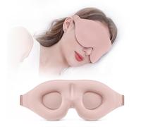 2-Pack 360° Full Light Blocking 3D Sleep Eye Mask - Soft Breathable Non-Pressing Eye Lashes Design, Eye Fatigue Relief, Travel Office Home Use, Good Gift for Sleep Lovers (Pink 2PCS)