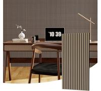 2-Pack 3D Fluted Wood Slat Acoustic Wall Panels 120 x 60cm