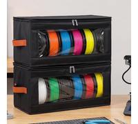 2 Pack 3D Printer Filament Storage Box Filament Container for 1kg 1.75mm Spools, Moisture & Dust Proof Dry Box Compatible with PLA PETG ABS for Studio, School&Office