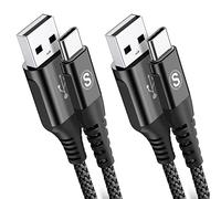 2-Pack 3M USB C Cable 3.1A Fast Car Charger Cable Compatible for iPhone 16 15 Plus Pro Max, Samsung Flip/Fold 7 6 5 4 3 S25 S24 S10 S20 S21 S22 S23 A16/15/14/13/12 A35/A34 A56/55/54, Pixel 9 8 7 6