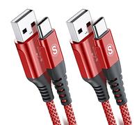 2-Pack 3M USB C Cable 3.1A Fast Car Charger Cable Compatible for iPhone 16 15 Plus Pro Max, Samsung Flip/Fold 7 6 5 4 3 S25 S24 S10 S20 S21 S22 S23 A16/15/14/13/12 A35/A34 A56/55/54, Pixel 9 8 7 6