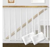 2 Pack 3m x 80cm Stair Railing Net Baby Proofing Balcony Banister Rail Guard Child Safety Stair Protection Safe Rail, White