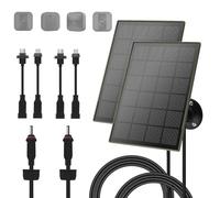 2-Pack 3W/5V Solar Panel with Biuld-in 6000mAh Batteries,Compatible with Blink Camera,for Blink Outdoor 4(4th Gen)/Outdoo/Indoor (3rd Gen) XT3 and XT/XT2, IP65,with 9.8ft/3m Cable