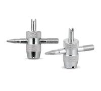 2-Pack 4-in-1 Tyre Valve Tools for Cars and Bikes, Core and Thread Repair
