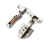 2 Pack 4-inch Cabinet Hinges - Soft Close Kitchen Cupboard Door Hinge, Concealed Hinges for Wardrobe, Cabinets & Kitchen Door Replacement, Close Soft