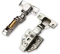 2 Pack 4-inch Cabinet Hinges - Soft Close Kitchen Cupboard Door Hinge, Concealed Hinges for Wardrobe, Cabinets & Kitchen Door Replacement, Close Soft