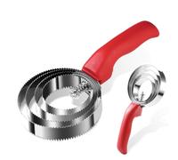 2 pack 4 Rings Spring Comb, Spiral Metal Curry Comb With Handle, Reversible Stainless Steel Curry Comb Horse Brush Scraper, Double Sided Shedding Tool for Dog Cattle Horse Grooming Supplies