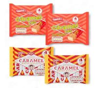 2 Pack (4 x 32g) Tunnock's Caramel Log Wafer Biscuits and 2 Pack (4 x 30g) Tunnock's Milk Chocolate Caramel Wafer Biscuits (Total 4 pack Tunnock Wafer Biscuits) 124g
