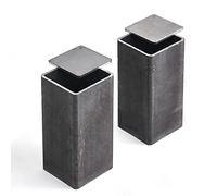 2 Pack 4"x2"x2" Upright Can For Canister Damascus Steel Tube Stock Blanks Knife Making Forging,The Perfect Knife Making Steel Accessories for Professional Use and Hobbyist Use