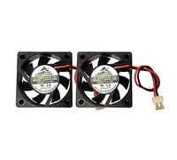 2-Pack 40mm x 40mm x 10mm 4010 DC 12V Brushless Cooling Silent Fan, Dual Ball Bearing System, 2pin