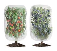 2 Pack 40x60 Inch Blueberry Plant Netting Cover Bag Fruit Cage, Garden Insect Bird Bug Barrier Netting Mesh with Drawstring for Protection Plant Fruits Tree Flower from Insect Bird Eating