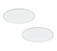 2 Pack 450mm Modern Led Ceiling Light - Slim Round Design, 28W, 4000K Brightness
