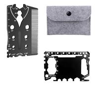 (2 Pack) 46 in 1 Multitool Wallet Card Tool and Creative Gadgets Suit Style 18 in 1 Multi Tool, Mens Gifts for Dad, Birthday Gifts for Him, Christmas Gifts for Him,Valentines Day,Secret Santa Gifts