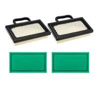 2-Pack 499486S 698754 Air Filter for Briggs and Stratton 18-26 HP Intek V-Twins Engine John Deere Husqvarna Riding Lawn Mower Tractor with 273638s Pre Cleaner