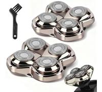 2 Pack 4D Floating Replacement Heads for Bald Head Shavers,Compatible with Skull Pitbull Gold/Silver/Platinum PRO,Blades Fit for Butterfly Kiss Head Shavers.Electric Shaver Replacement Heads(2 PCS)