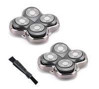 2 Pack 4D Floating Replacement Heads for Bald Head Shavers,Compatible with Skull Pitbull Gold/Silver/Platinum PRO,Blades Fit for Butterfly Kiss Head Shavers.Electric Shaver Replacement Heads(2 PCS)