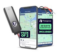 (2-Pack) 4G GPS Tracker | With SIM & 30-Day Subscription | Real-Time Tracking Device for Cars & Fleets | 300 mAh Backup Battery | Geofencing & Anti-Theft Alerts | Car GPS Tracker UK Support (GS900)