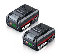 2-pack 5.0Ah 18V HSL1810 Li-ion battery for 18V Power X-Change series tools and garden machines, compatible with PXBP-600 PXBP-300 PXBAT52 PX-BAT52, with LED light