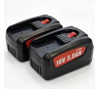 2 Pack 5.0Ah PBA 18V Replacement Battery for Bosch Power For All | Fits Gardena P4A,Flymo,Gloria,Wagner;5Ah long runtime,LED power gauge;Works AL1810CV AL1830CV;Not fit GBA/BAT