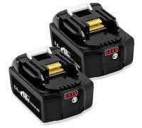 2 Pack 5.5Ah 18V Replacement Battery for Makita DMR055 18V Li-ion Batteries BL1860B BL1850B BL1840B BL1845 BL1835 BL1830B BL1820 BL1815 LXT Radio with LED Indicator