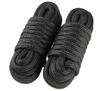 2 Pack 5/8" x 20' Double Braided Nylon Dock Lines - Marine Grade Boat Rope with 15" Pre-Spliced Loop for Docking, Mooring and Anchoring - High Strength, Fray Resistant, Easy Handling Boat Accessories