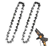 2 Pack 5 Inch Chainsaw Chain Low Kickback 5 Inch Chain Saw Chain Fit for Worx WG324, FASTCRAFT 2020X-L, 5" Replacement Chains Fits for 5" Electric Battery Powered Chainsaw