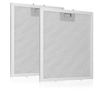 2 Pack 5-Layer Aluminium Cooker Hood Filter, 320x260mm, Metal Grease Filter Aluminum Mesh Hood Vent Filter Replacement Compatible with Many Leading Range Hoods