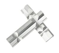 2 Pack 5" Magnetic Vise Jaws Pads, Multi-Purpose Protector for Metal Bench Vice, Aluminum Alloy Vise Jaws for Woodworking, DIY Making, Plumbing (Silver)