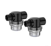 2 Pack 50 Mesh Stainless Steel Screen Filter With Npt Thread For Garden Water Pump Irrigation Pipeline Camping Piping System Black Color