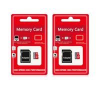 2 Pack 50GB TF Card with Adapter C10 Ultra High Speed U3 Flash TF Memory Card