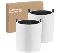 2 Pack 511 Replacement Filter, Compatible with Blue Air Blue Pure 511 Air Purifier, True H13 HEPA Filters, and Activated Carbon Filter