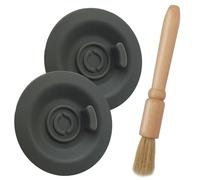 2 Pack 54mm Espresso Cleaning Disc + 1 Coffee Grinder Cleaning Brush, Compatible With Select Breville Espresso Machines Backflush Disc