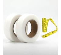 2 Pack 55 Yard 25mm Wonder Web Hemming Tape Hem Tape Adhesive Fabric Fusing Iron-on Tape with Measure Tape color may vary