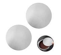 2 Pack 58mm Puck Screen Reusable Stainless Steel Coffee Filter Filters for Aeropress Fine Ultra Fine Mesh Durable Coated Metal Filters for Richer Oil Retaining Brew Travel Home CAF Accessory 2 Pieces