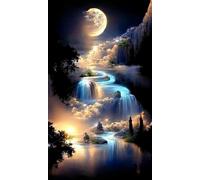 2 Pack 5D Diamond Painting Kits, Diamond Painting Magic Academy, Full Drill Diamond Art for Adults and Kids, Mosaic Making, DIY Art Crafts Kits for Decoration, Gift