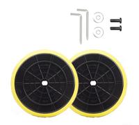 2 Pack 5inch 6inch Backing Pads for Cordless Buffers Compatible with Common Rotary Polisher Models and 9mm Shaft Sizes (6inch)