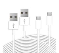 2 Pack 5M 16.4ft Micro USB Cable, Charging and Data Transfer, Micro USB Power Cord for Wyze Cam YI Camera Nest Cam Blink Netvue Kasa Cam Cloud Camera Furbo Dog Arlo Q and More Micro USB Devices-White