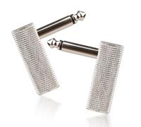 2 Pack 6.35mm 1/4 Inch Right Angle Jack Adapter, TS Male to Female 90 Degree Guitar Plug Connector for Electric Guitar, Bass, Amp, Pedalboard, Mixer and Audio Equipment