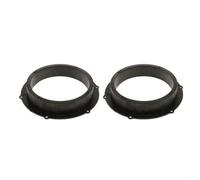 2 Pack 6.5 Inch Car Speaker Spacer Rings for - Black Plastic Tweeter Mounting Adaptor for Front Door Speakers - Compatible with
