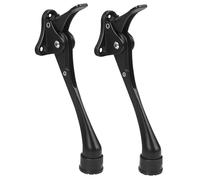 2 Pack 6 Inch Black Kick Down Door Stoppers for Bottom of Door, Heavy Duty Kickdown Door Stop, One Touch Kick Down Door Stoppers