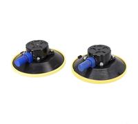 2 Pack 6 Inch Vacuum Suction Cup Holder Hand Pump Glass Sucker With M8 Thread Heavy Duty for Auto Repair Car Boat Tools